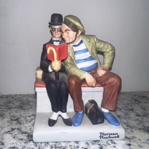 Norman Rockwell Porcelain Figurine The Interloper Danbury Mint 1980